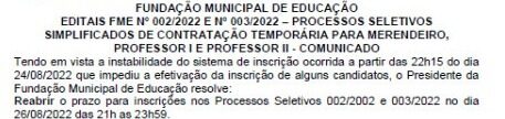 Comunicado da Educação Niterói